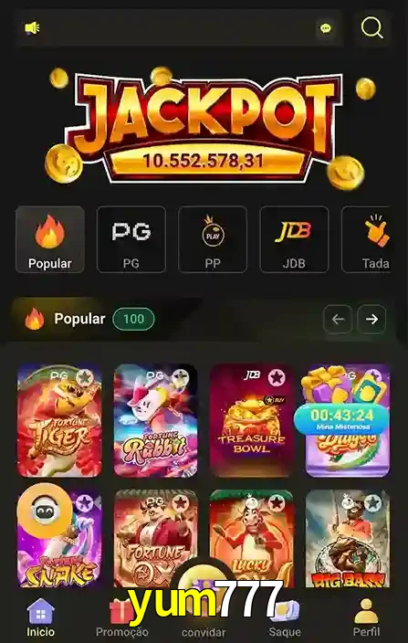 Promoções Especiais no yum777 App